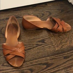 Madewell Brown Leather Slip-on Shoes